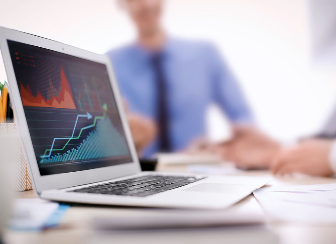 Pie chart floating in the air