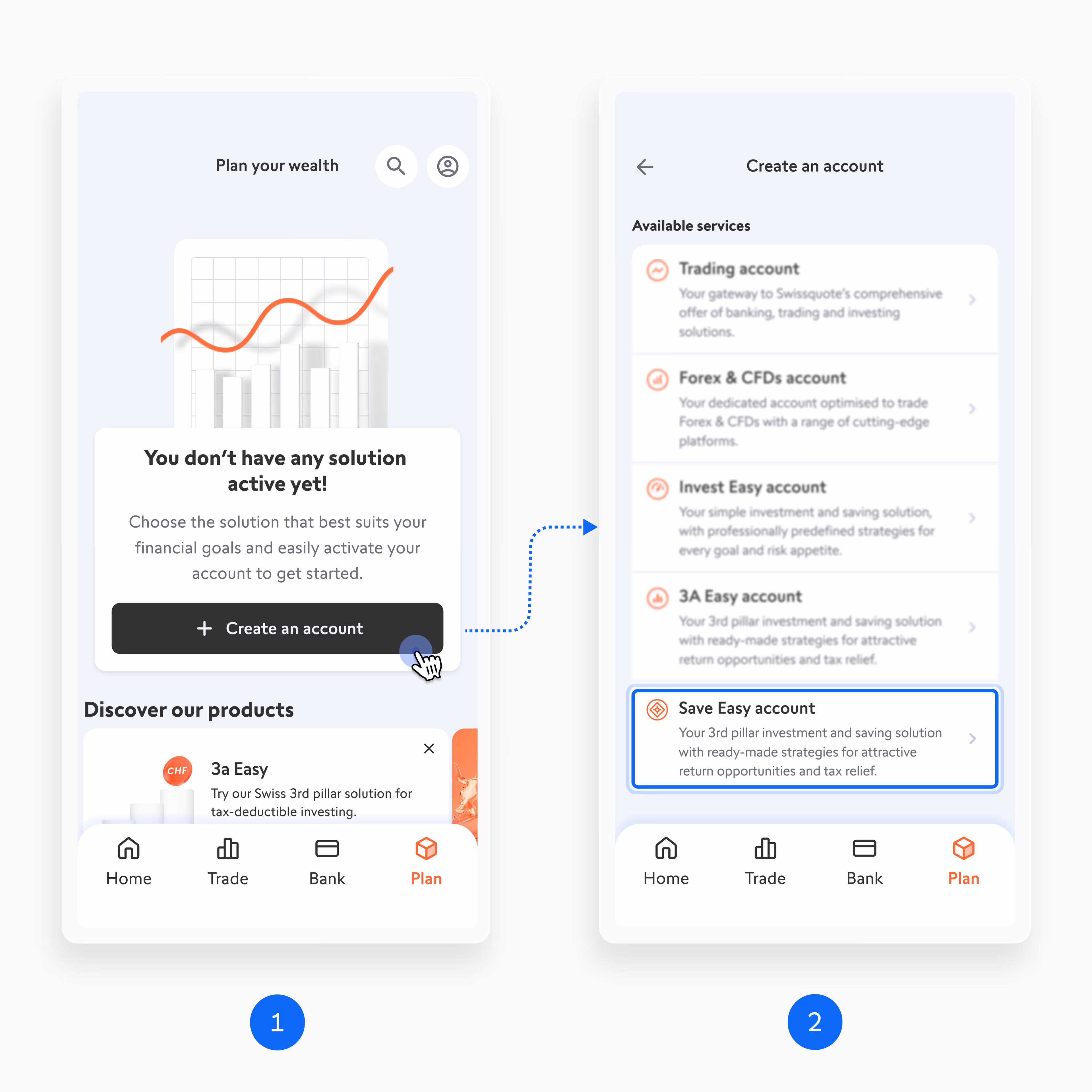 Save Easy Step 2 Add Account